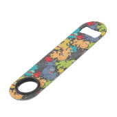 Kleine leuke grappige monsters speed flessenopener (Achterkant Gekanteld)