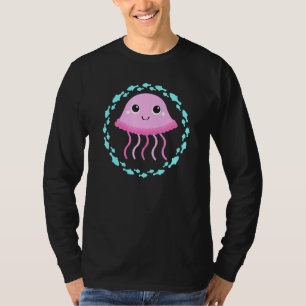 Kleine Leuke Kwallen in Vis Cirkel T-shirt