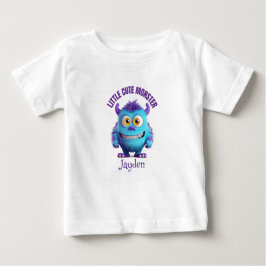 Kleine Leuke Monster Paarse Horens Gepersonaliseer