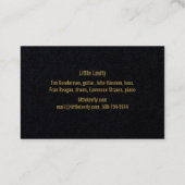 Kleine Levensmiddelenkaarten Visitekaartje (Achterkant)