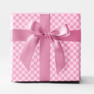 Kleine Licht Roze Geruite Cadeaupapier