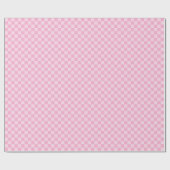 Kleine Licht Roze Geruite Cadeaupapier (Vlak)