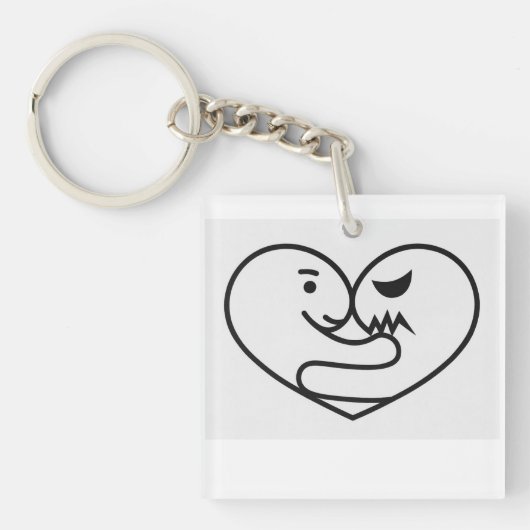 Kleine Liefde Dinosauriërs Sleutelhanger (Voorkant)