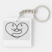 Kleine Liefde Dinosauriërs Sleutelhanger (Achterkant)