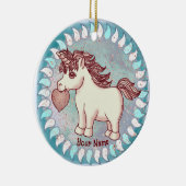 Kleine Liefdes Eenhoorn Keramisch Ornament (Rechts)