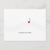 Kleine liefdesbrief briefkaart (Voorkant)