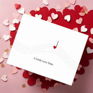 Kleine liefdesbrief briefkaart