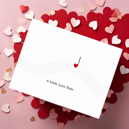 Kleine liefdesbrief briefkaart