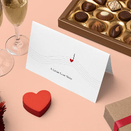 Kleine liefdesbrief horizontale kaart voor elke ge