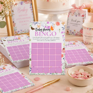 Kleine Liefdeskever Baby Shower Bingo Spel
