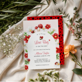 Kleine Liefdeskever Lieveheersbeestje Baby Shower Kaart