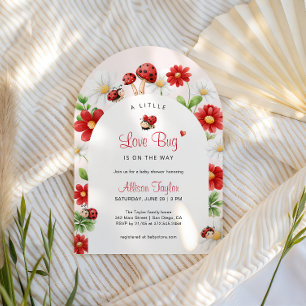 Kleine Liefdeskever Lieveheersbeestje Baby Shower Kaart