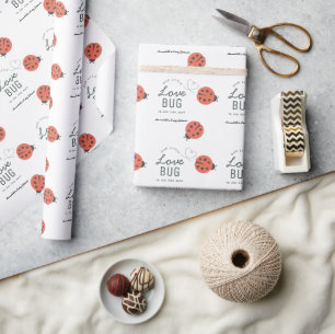 Kleine Liefdeskever Lieveheersbeestje Rode Babybor Cadeaupapier