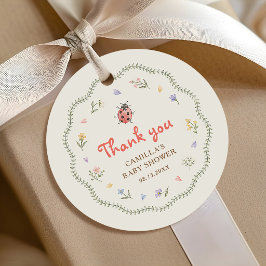 Kleine Liefdeskever Wilde Bloem Baby Shower Bedankjes Labels