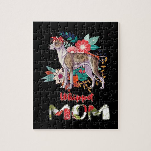 Kleine liefhebbers van Whippet Legpuzzel (Verticaal)