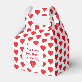 Kleine liefje 1e verjaardag bedankdoosjes