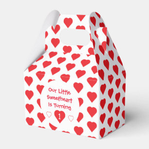 Kleine liefje 1e verjaardag bedankdoosjes