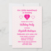 Kleine liefje 1e verjaardag kaart (Voorkant)