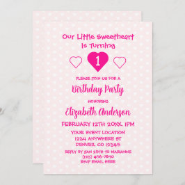 Kleine liefje 1e verjaardag kaart