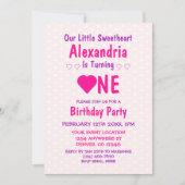 Kleine liefje 1e verjaardag kaart (Voorkant)