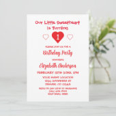 Kleine liefje 1e verjaardag kaart (Staand voorkant)