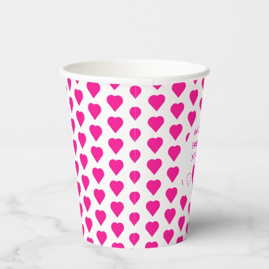 Kleine liefje 1e verjaardag papieren bekers (Rechts)