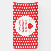 Kleine liefje 1e verjaardag spandoek (Verticaal)