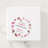 Kleine liefje 1e verjaardag Valentijn van de geboo Bedankjes Labels (In situ)