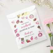 Kleine liefje 1e verjaardag Valentijn van de geboo Bedankzakje (Gezegeld)