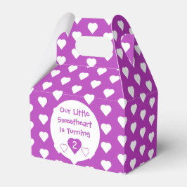 Kleine liefje 2e verjaardag bedankdoosjes