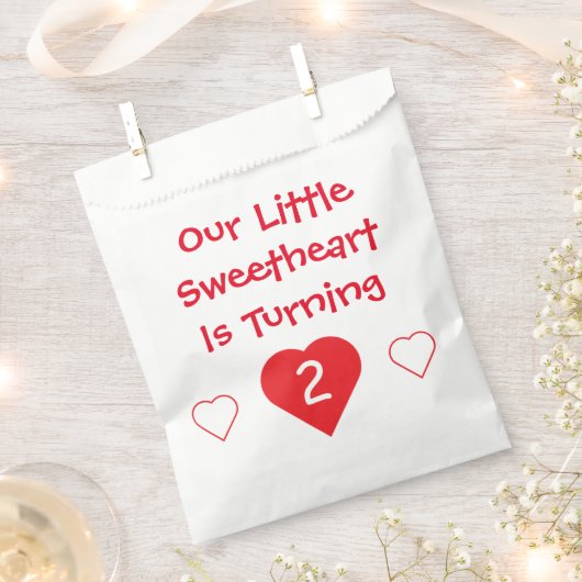 Kleine liefje 2e verjaardag bedankzakje (Geknipt)