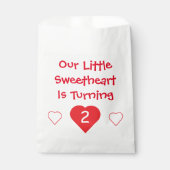 Kleine liefje 2e verjaardag bedankzakje (Voorkant)