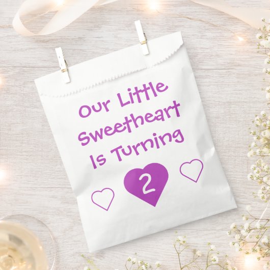 Kleine liefje 2e verjaardag bedankzakje (Geknipt)