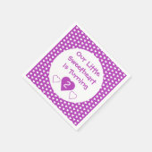 Kleine liefje 2e verjaardag servet (Hoek)