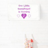 Kleine liefje 2e verjaardag spandoek (Insitu)