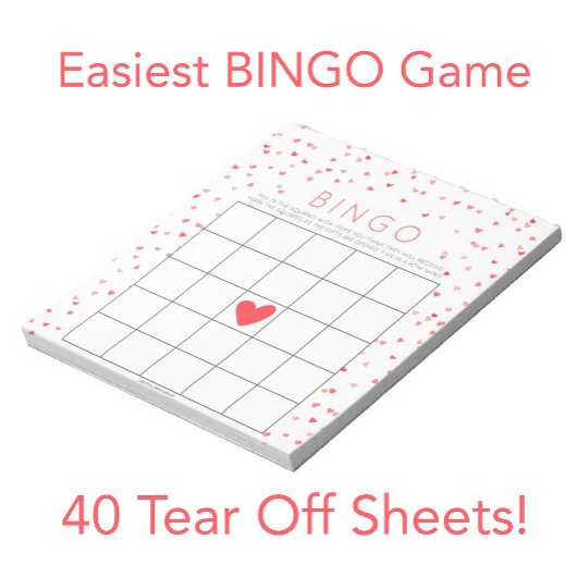 Kleine Liefje Baby Shower Bingo Game Tear Offs Notitieblok