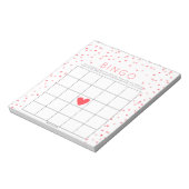 Kleine Liefje Baby Shower Bingo Game Tear Offs Notitieblok (Linkerzijde)