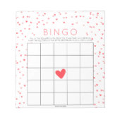 Kleine Liefje Baby Shower Bingo Game Tear Offs Notitieblok (Voorkant)