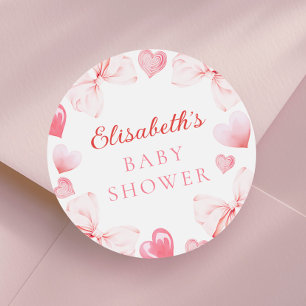 Kleine Liefje Baby Shower Ronde Sticker
