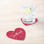 Kleine liefje - Baby shower rood van Valentijns Kartonnen Onderzetters (Insitu)