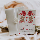 Kleine liefje beer ballonnen gender onthullen kaart