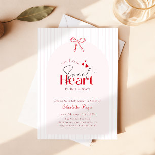 Kleine Liefje Boog Hart Baby Shower Kaart