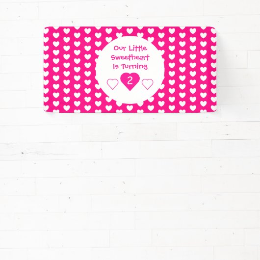 Kleine liefje geboortedag spandoek (Insitu)