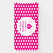 Kleine liefje geboortedag spandoek (Verticaal)