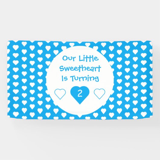 Kleine liefje geboortedag spandoek (Horizontaal)