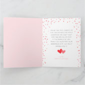 Kleine liefje ingevuld Hartelijk dank Bedankkaart (Binnen)