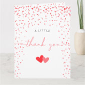 Kleine liefje ingevuld Hartelijk dank Bedankkaart (Voorkant)