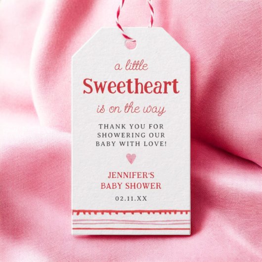 Kleine Liefje Is Op Weg Valentijnsfeest Shower Cadeaulabel