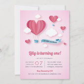 Kleine liefje Kinderen Birthday Party Kaart (Voorkant)