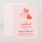 Kleine liefje Kinderen Birthday Party Kaart (Voorkant / Achterkant)